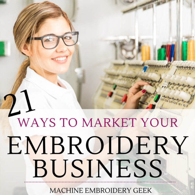 How to market your embroidery business Machine Embroidery Geek