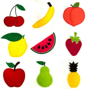 Fruit appliqué design set