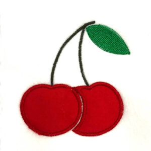 Cherries appliqué design