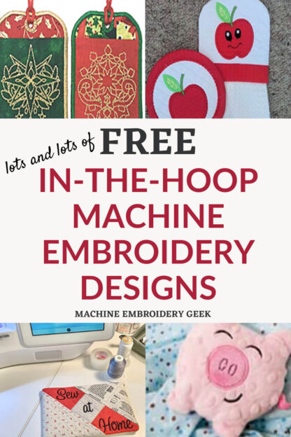 Free in-the-hoop embroidery designs - Machine Embroidery Geek