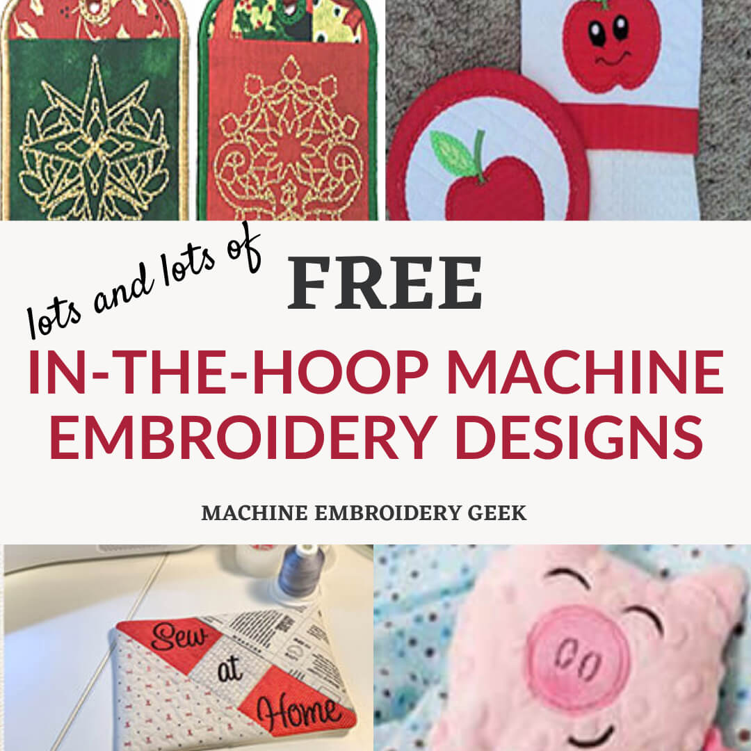 Free in-the-hoop embroidery designs