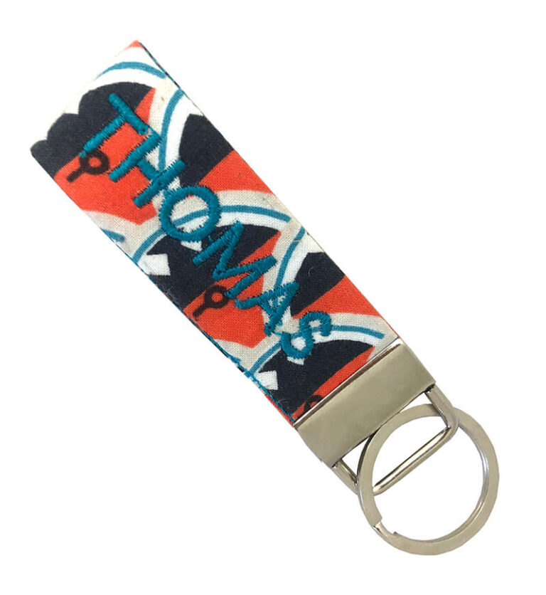 Free inthehoop key fob Machine Embroidery Geek