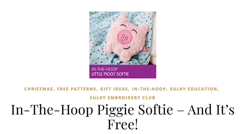 free in-the-hoop stuffie