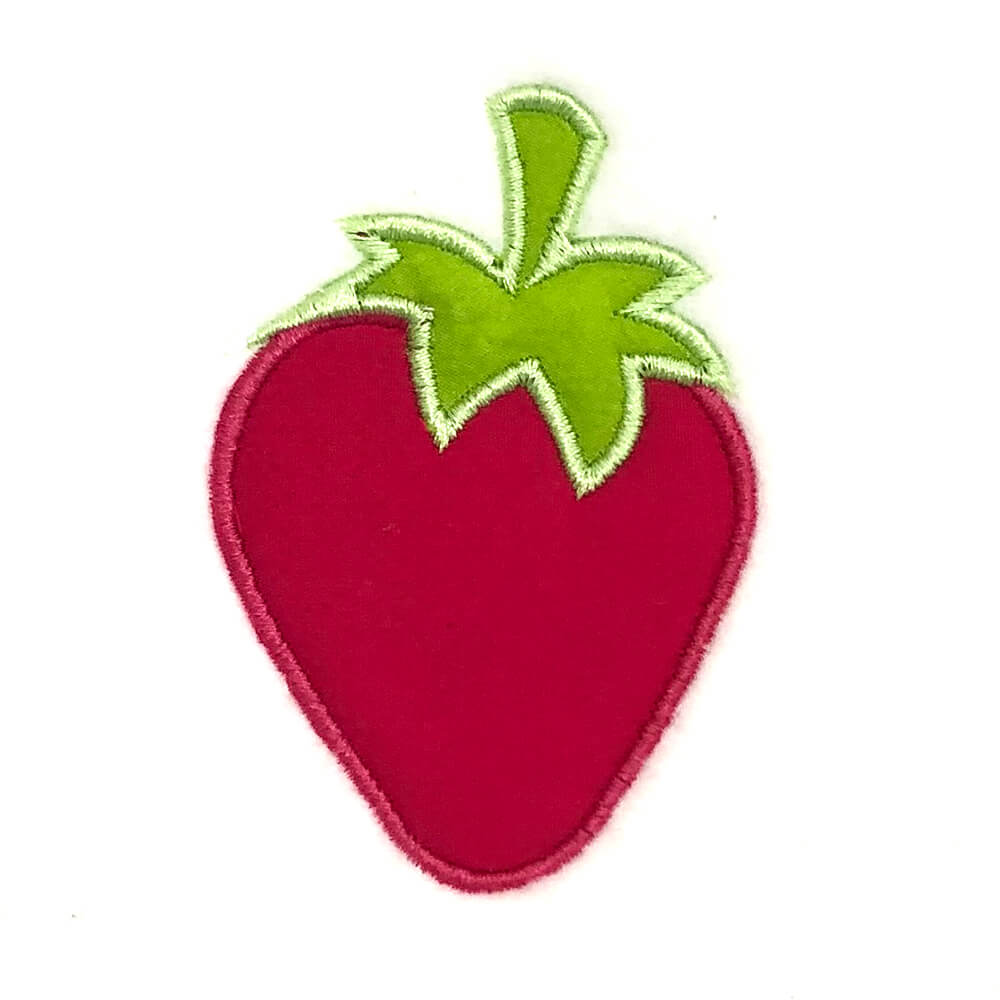 strawberry appliqué design