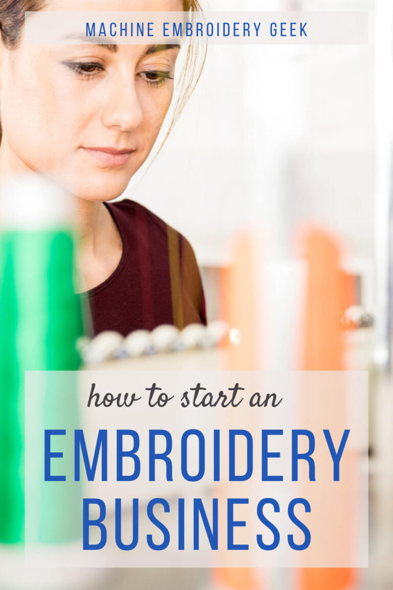 How to start a home embroidery business Machine Embroidery Geek
