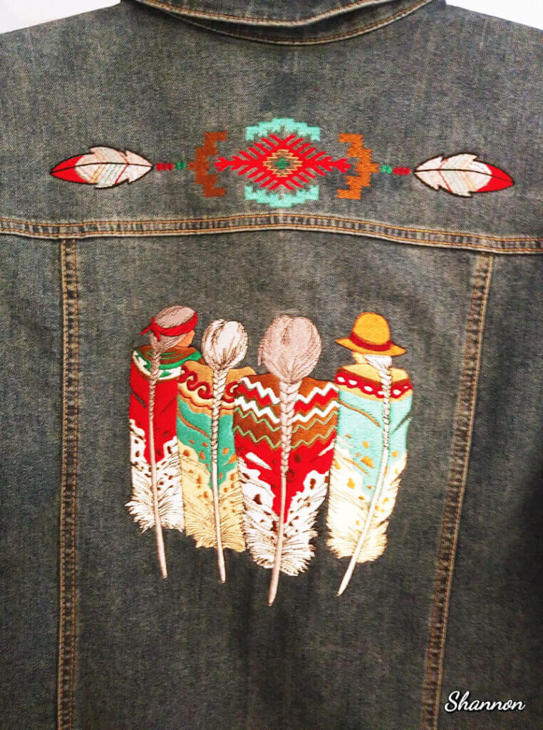 Machine embroidery on denim Machine Embroidery Geek