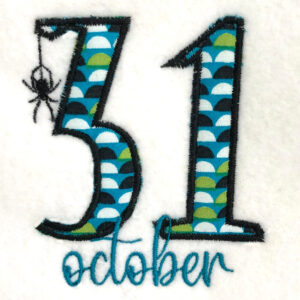 31st of October machine appliqué design