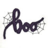boo with spider web appliqué