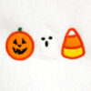 pumpkin, ghost, candy corn appliqué