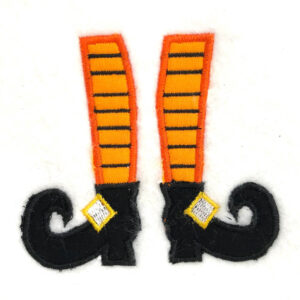 Witch feet appliqué design