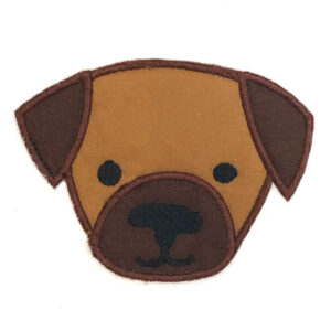Dog face appliqué