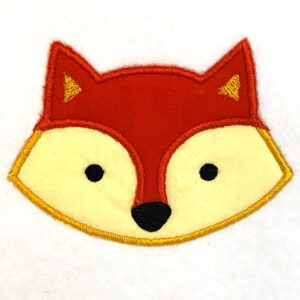 Modern fox face appliqué