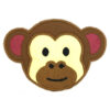 monkey face appliqué