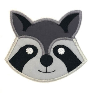 Animal face appliqué design set