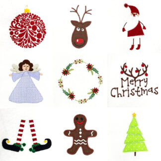 modern Christmas embroidery designs