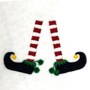 Elf feet embroidery design
