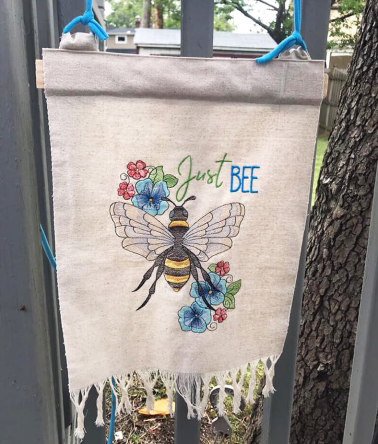 How to embroider on burlap Machine Embroidery Geek