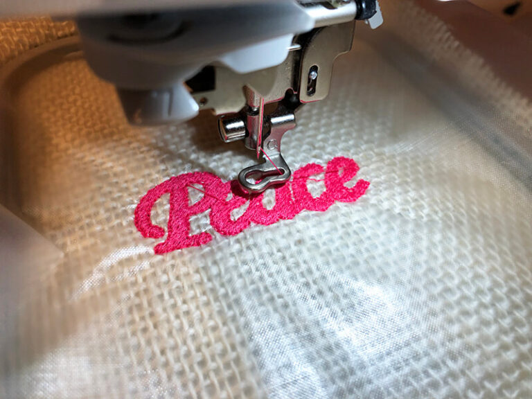 How to embroider on burlap Machine Embroidery Geek