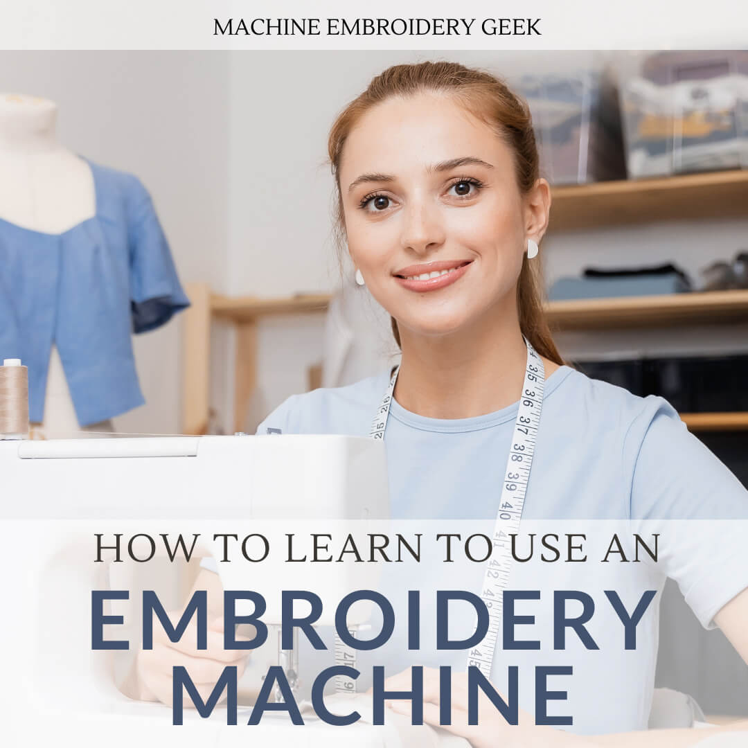 How to learn to use an embroidery machine?