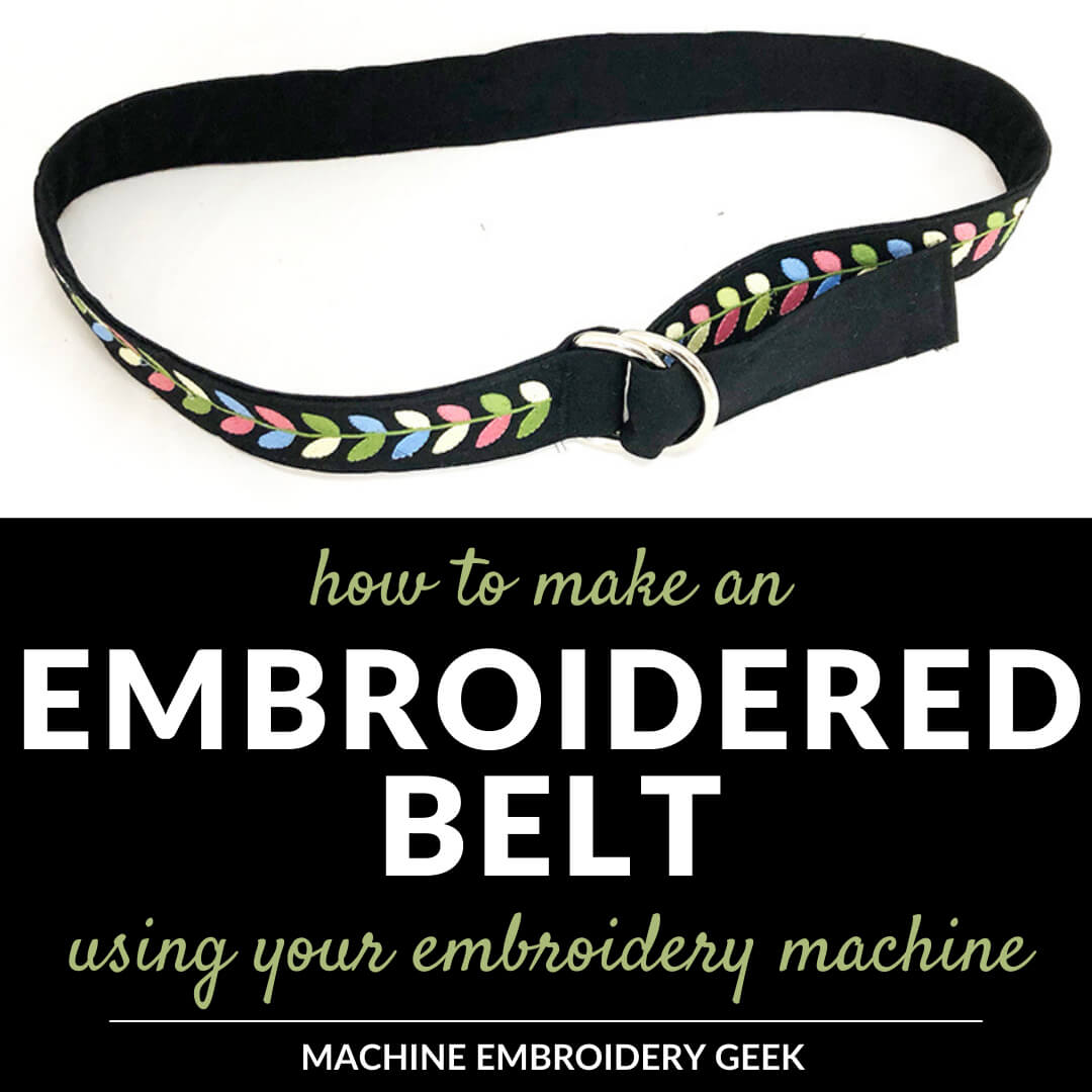 how to make an embroidered-belt