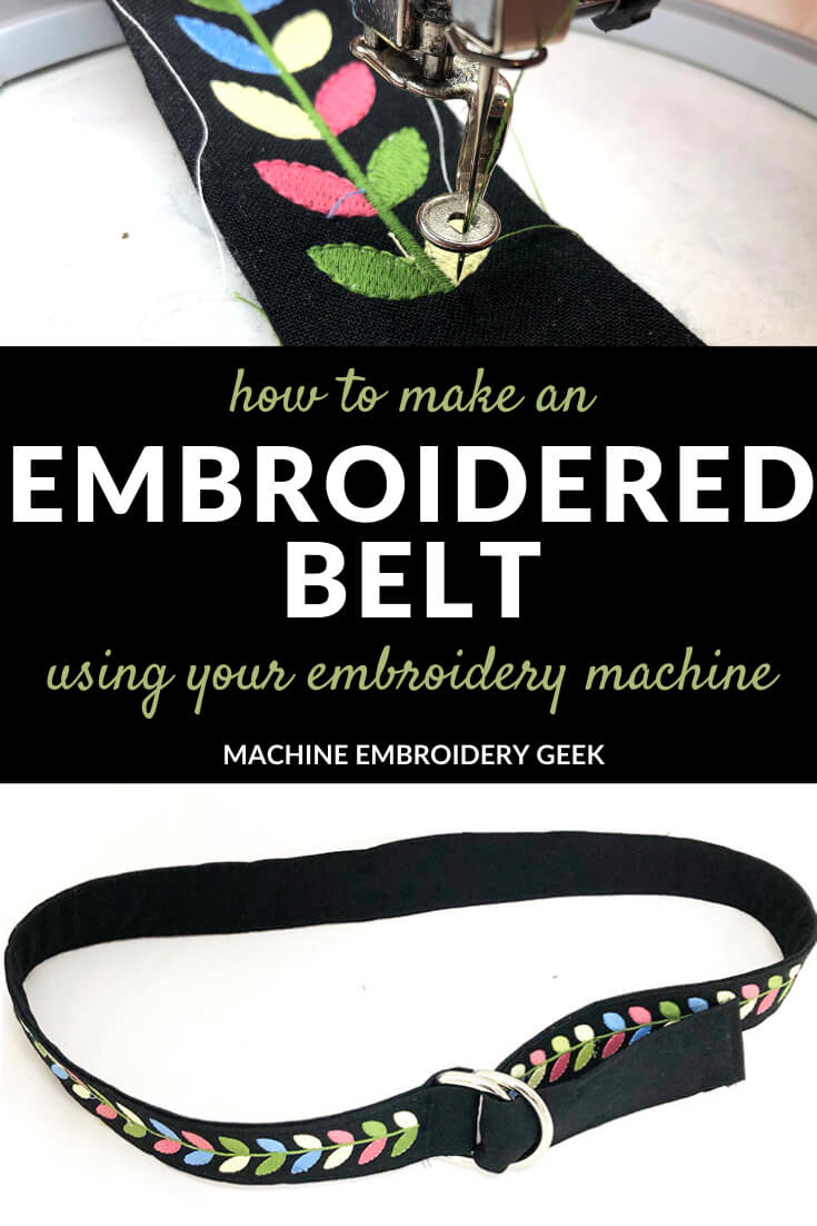 how to make an embroidered belt