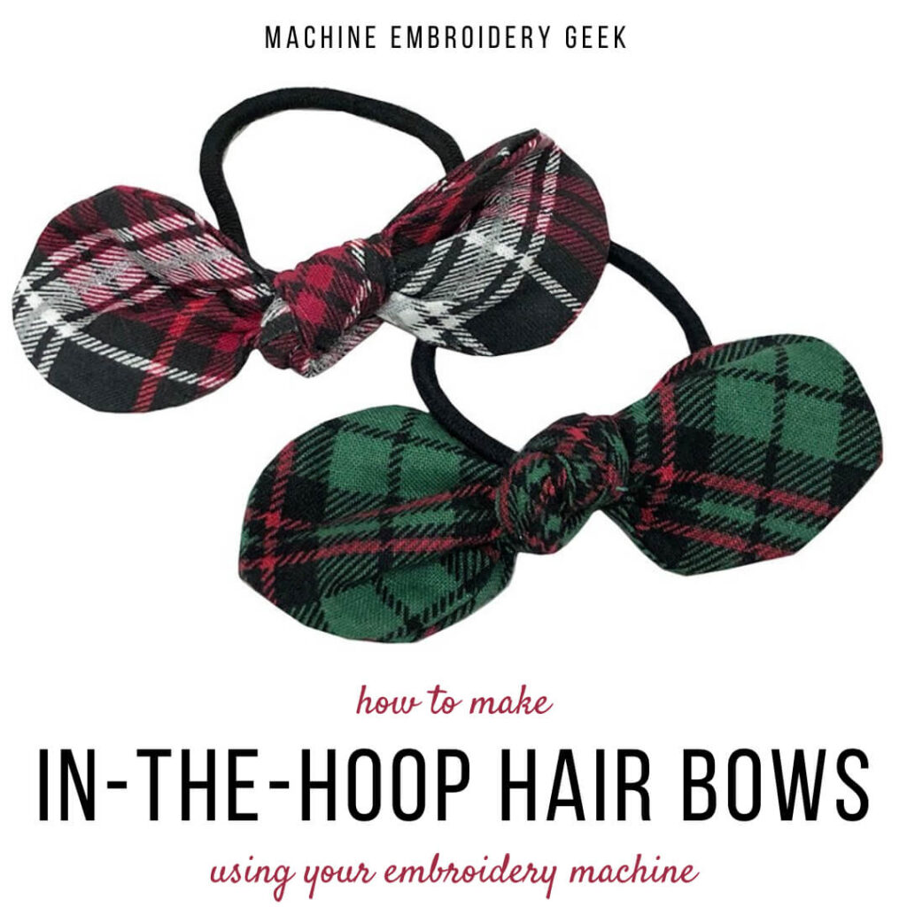 how to make in-the-hoop hair bows