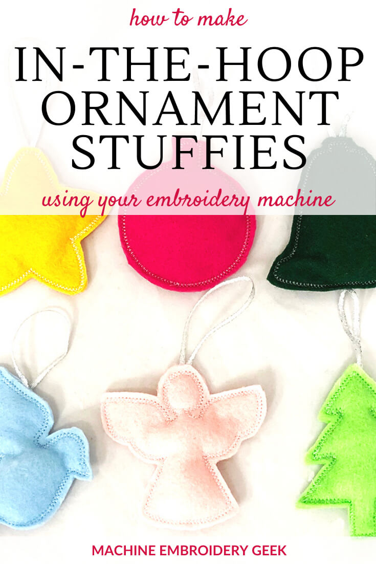 how to make an in-the-hoop ornament stuffies