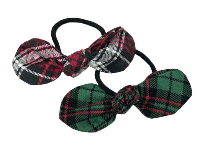 completed in-the-hoop hair bows