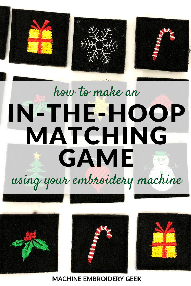 how to make an in-the-hoop matching game