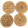 in-the-hoop mandala coasters