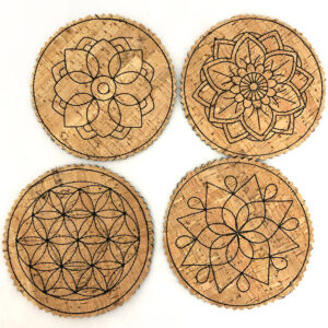 In-the-hoop mandala coaster designs