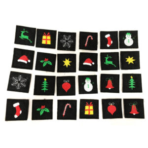 In-the-hoop Christmas matching game