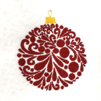 fancy Christmas ornament embroidery design