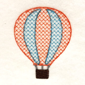 hot air balloon with light fill