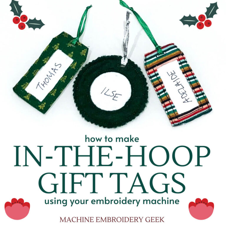 How to make inthehoop tags Machine Embroidery Geek