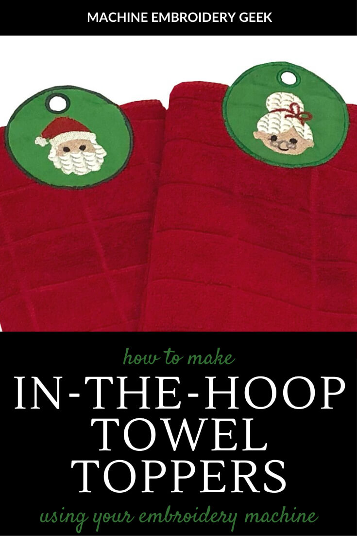how to make in-the-hoop towel toppers