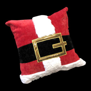 Santa pillow with appliqué belt – PDF pattern + appliqué design