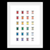 A rainbow of thread - digital print