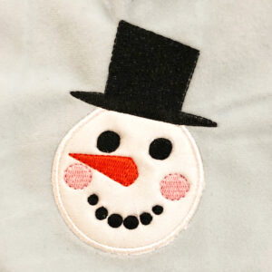 Snowman appliqué design