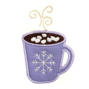 Hot cocoa appliqué design