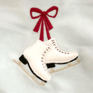 Ice skates appliqué design