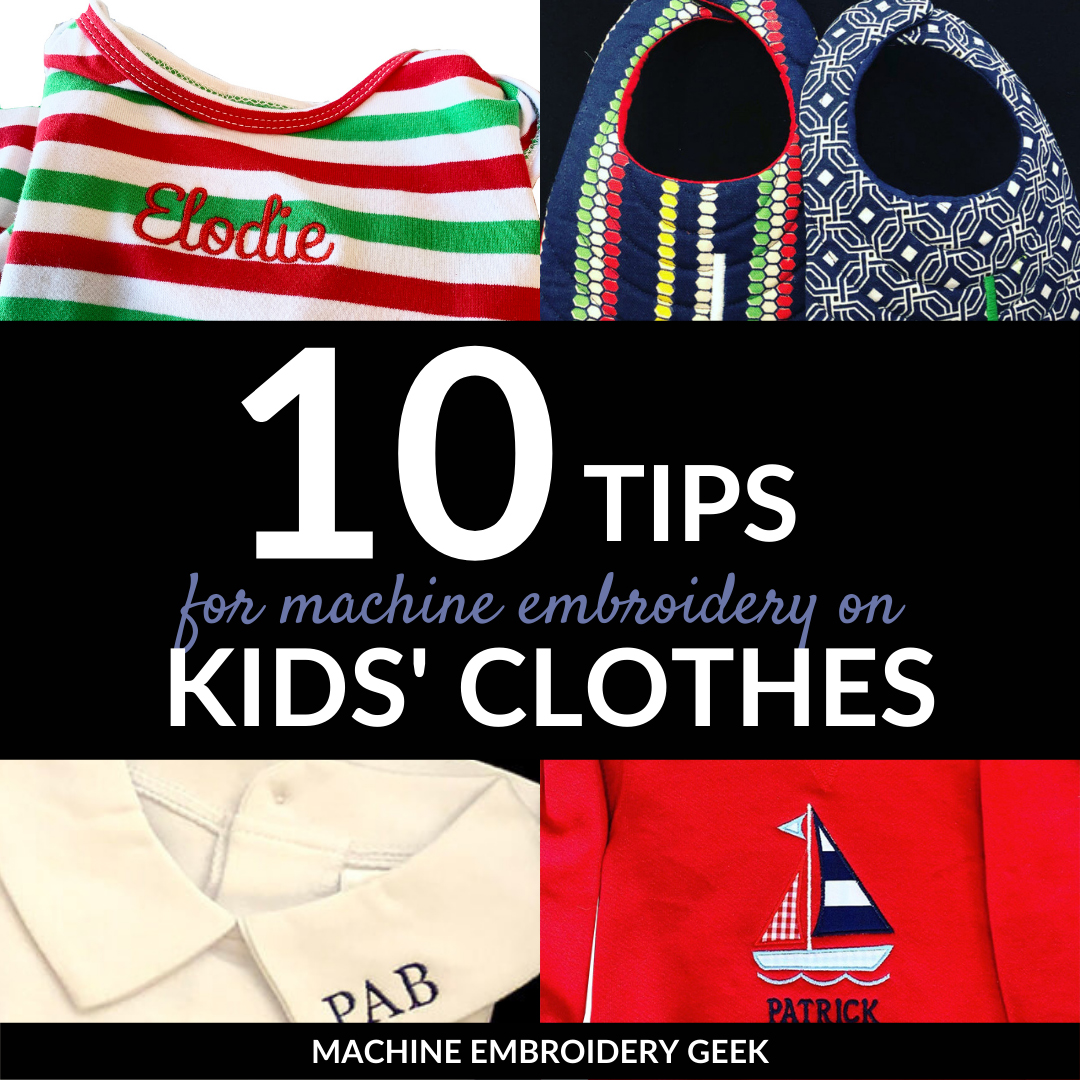 Machine embroidery on children's clothes - tips for the beginner
