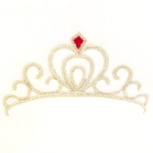 Princess tiara embroidery design