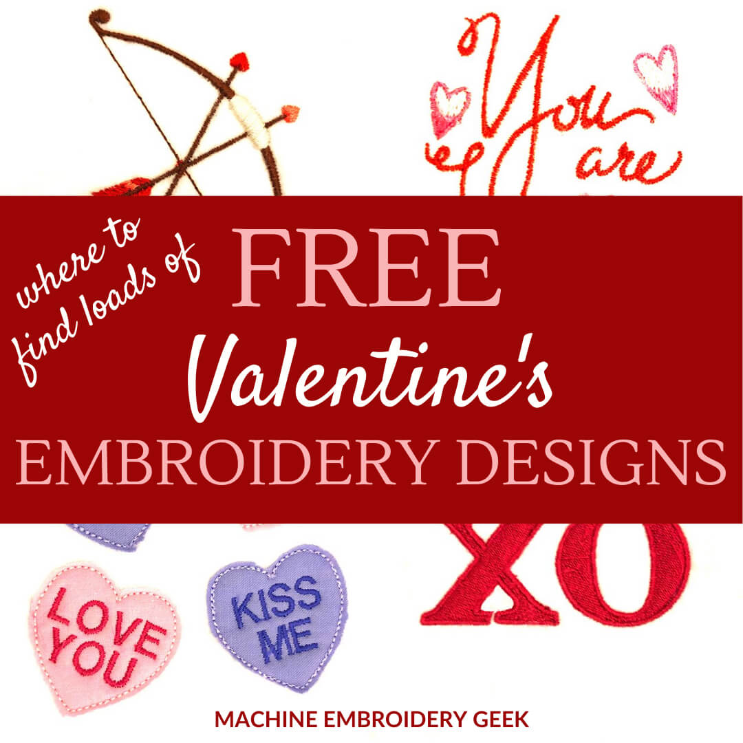 Free Valentine Embroidery Designs