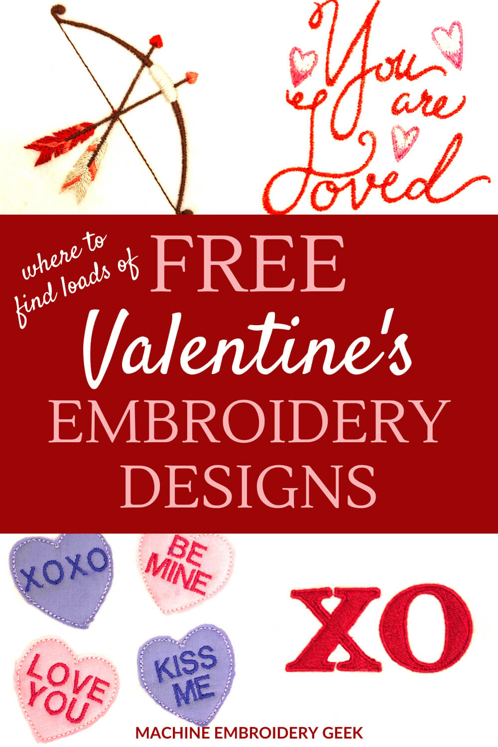 free Valentine's embroidery designs