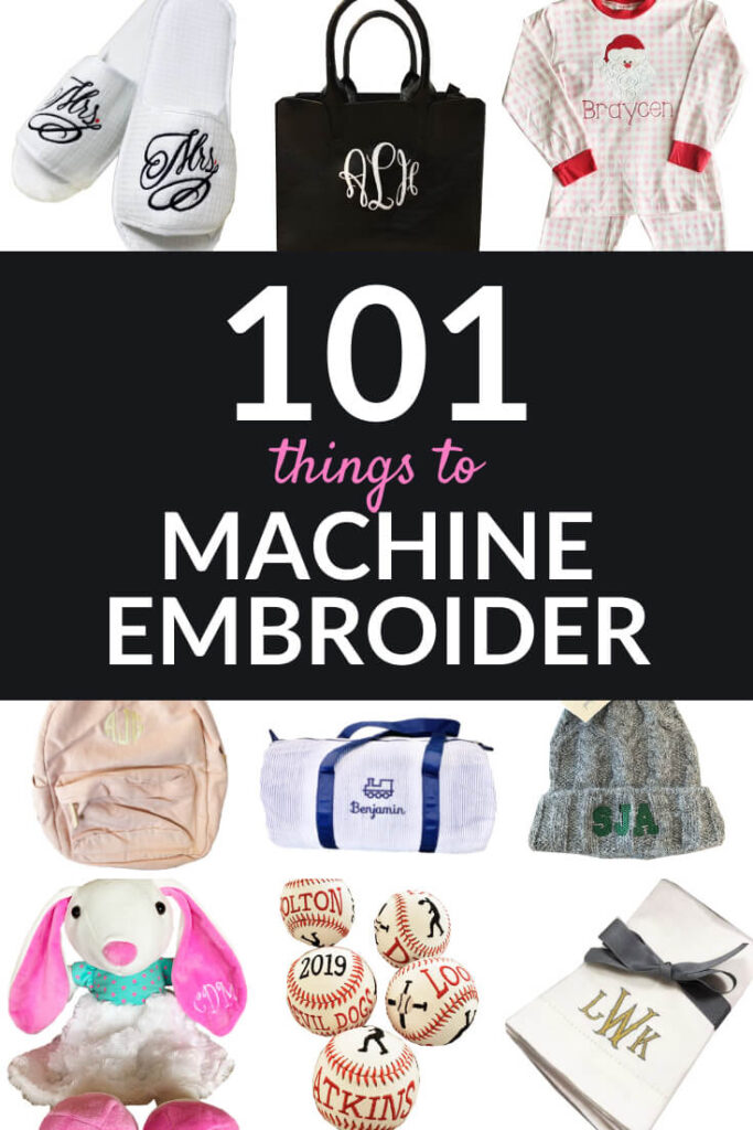 101 things to machine embroider