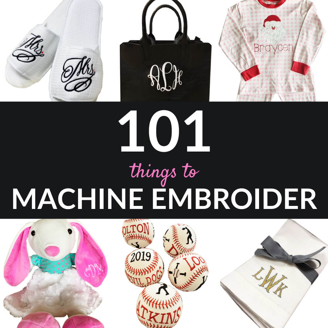 101 things to machine embroider