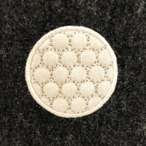 Golf ball appliqué design