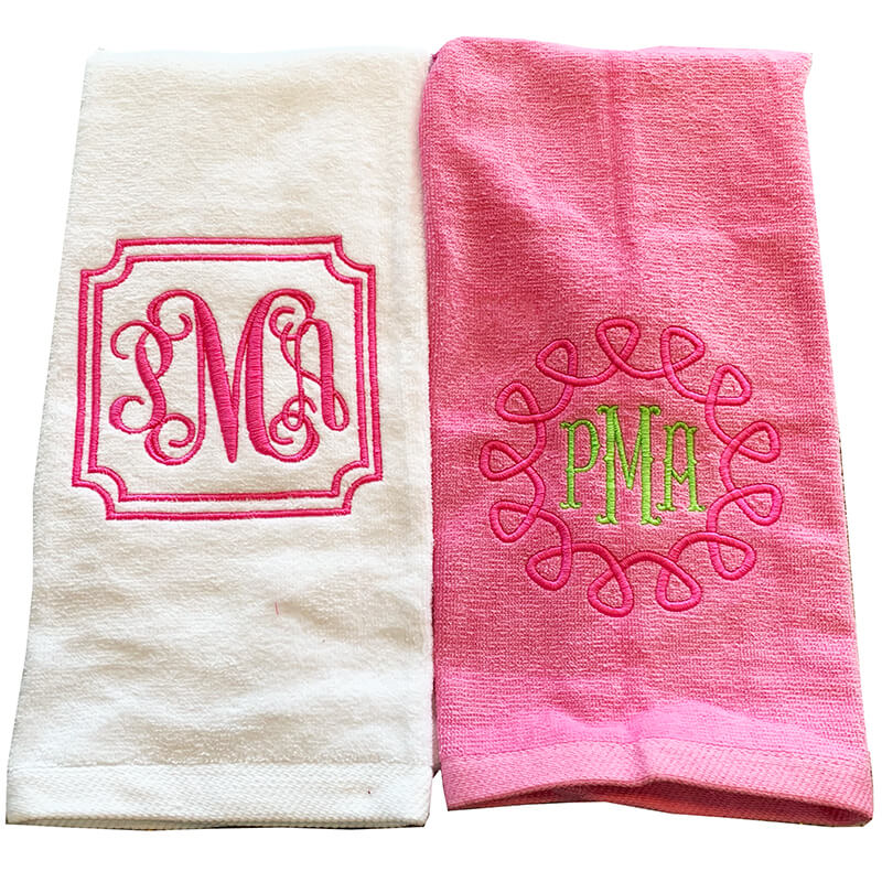 monogrammed towels