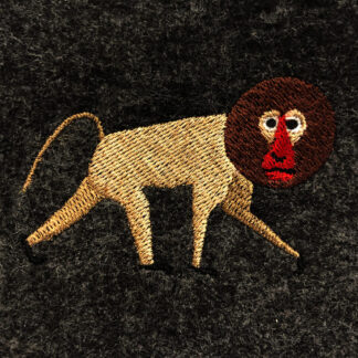 baboon embroidery design
